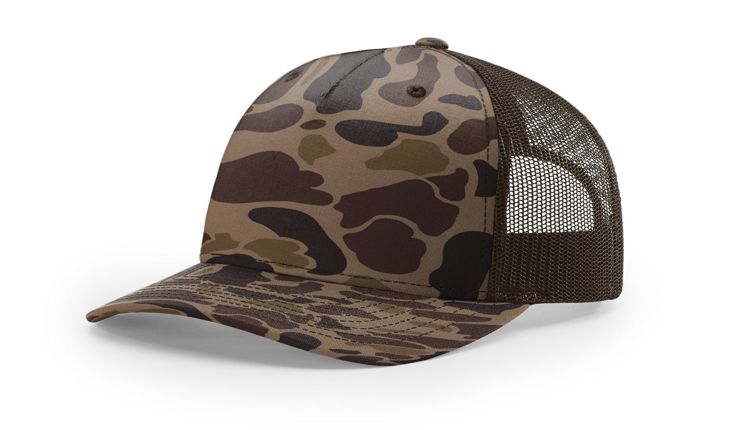 Deer Shed Square Leather Patch Hat Richardson 112
