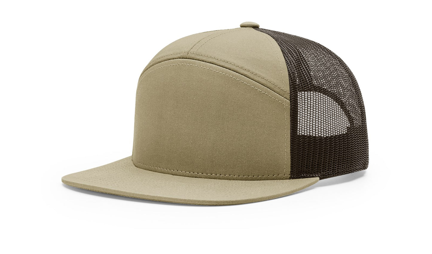 Custom Logo Richardson 168/168P-Lost Hat Co Sa7age 7 Panel Flat Bill