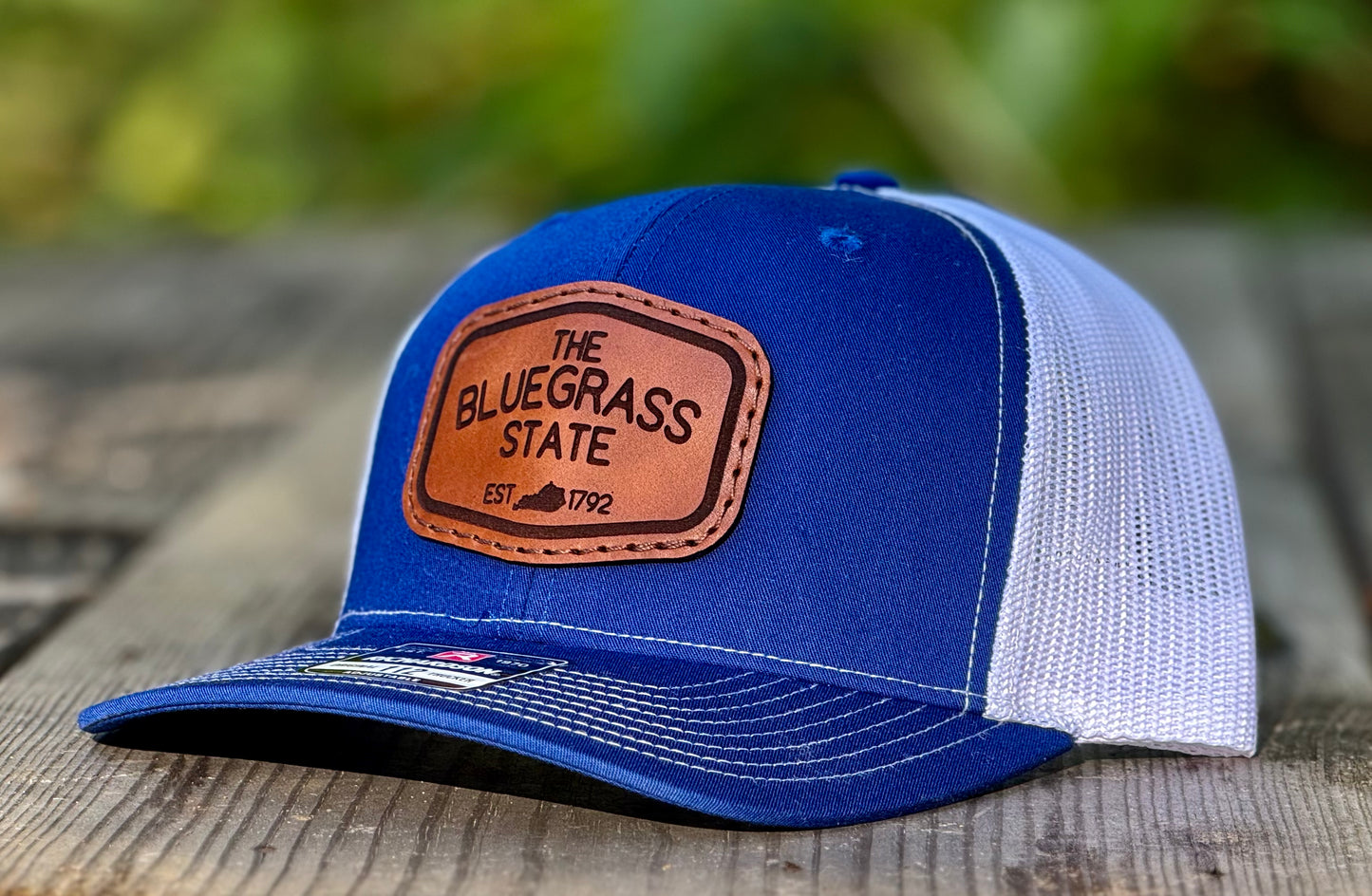 The Bluegrass State KY Leather Patch Hat Richardson 112