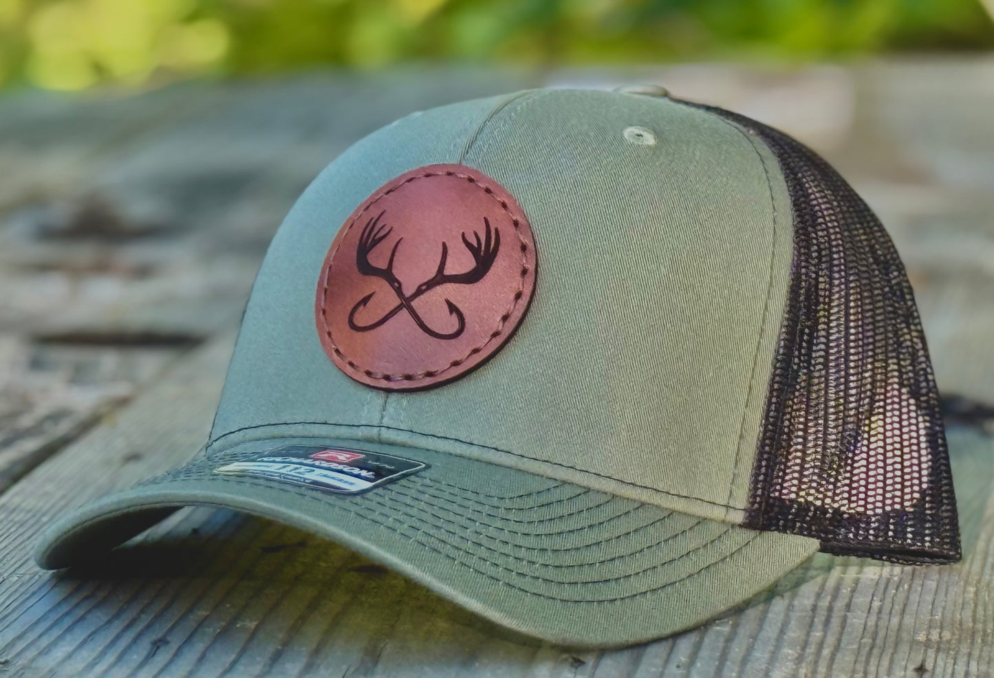 Antler & Hooks Leather Patch Hat Richardson 112