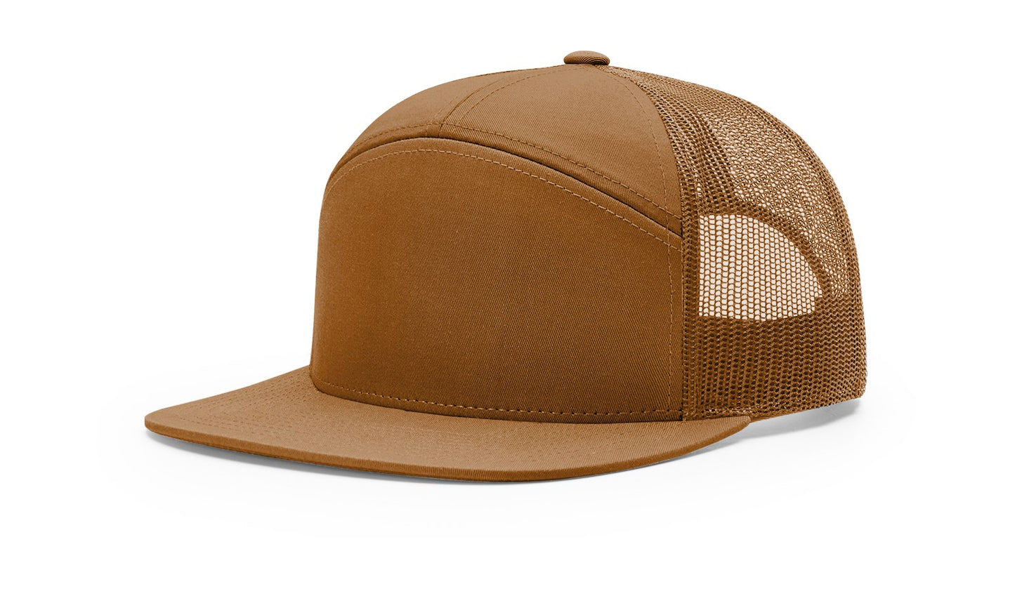 Custom Logo Richardson 168/168P-Lost Hat Co Sa7age 7 Panel Flat Bill