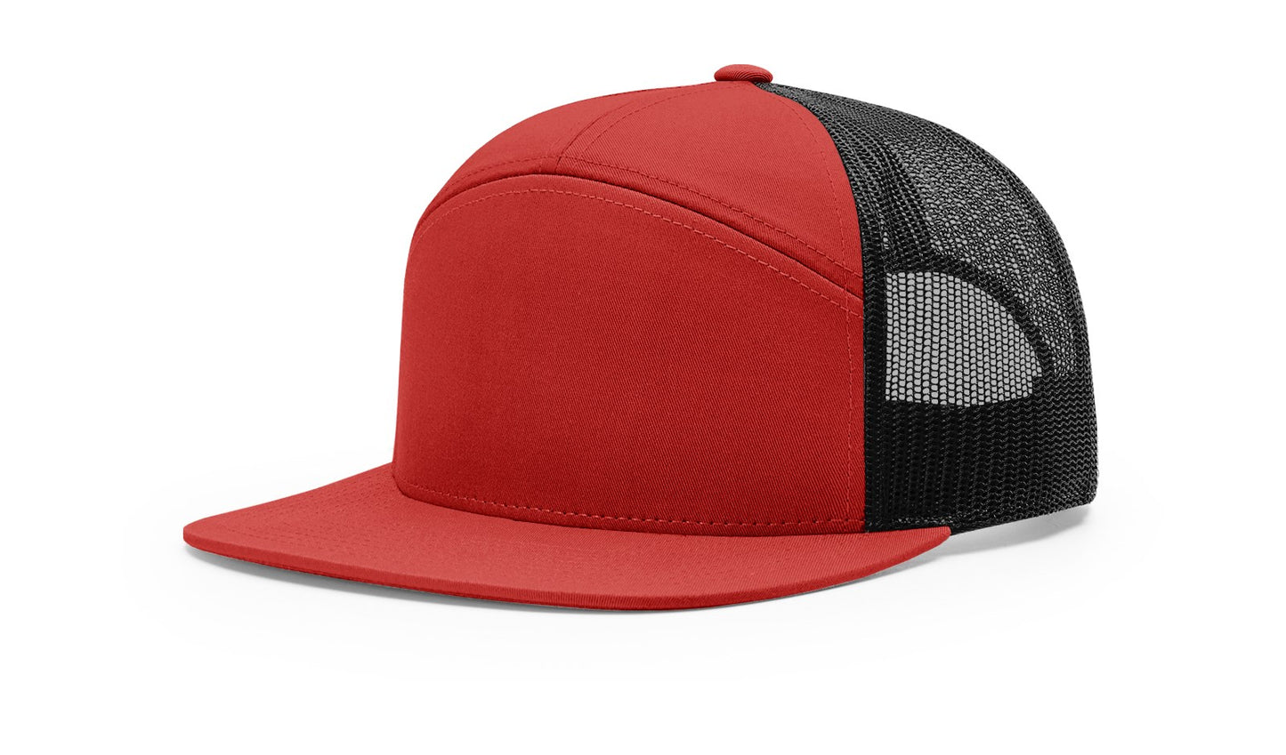 Custom Logo Richardson 168/168P-Lost Hat Co Sa7age 7 Panel Flat Bill
