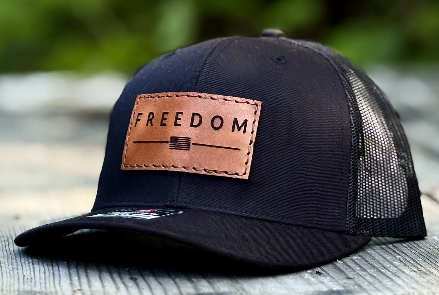Freedom Leather Patch Hat
