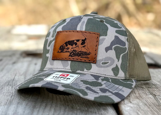 Bluegrass Branded Beagle Leather Patch Hat