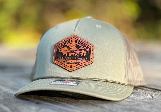 Daniel Boone Kentucky Leather Patch Hat