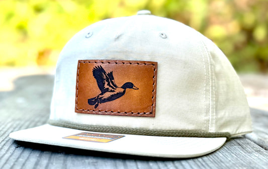 Flying Mallard Leather Patch Hat
