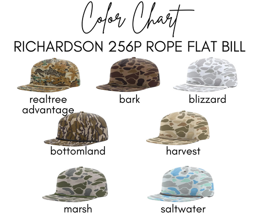 Turkey Track Leather Patch Rope Hat