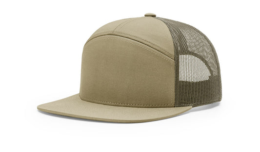 Round Buck Track Leather Patch Hat