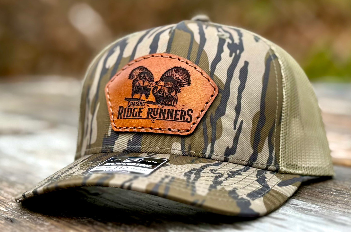 Chasing Ridge Runners Leather Patch Hat