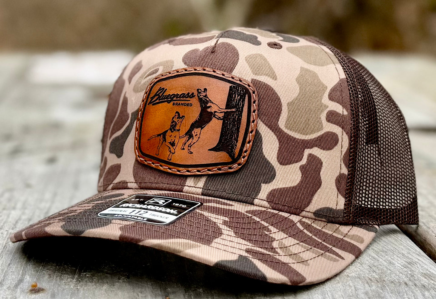 Treeing Walkers Leather Patch Hat