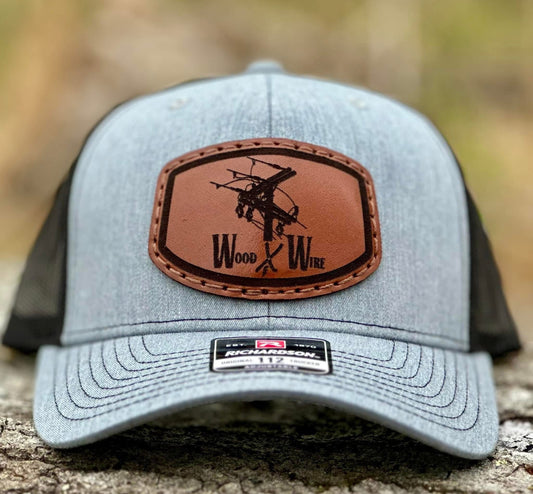 Wood & Wire Lineman Leather Patch Hat Richardson 112