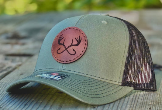 Antler & Hooks Leather Patch Hat Richardson 112