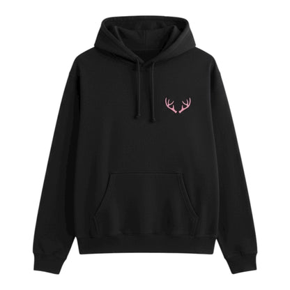 Walking Buck Pink Logo Hoodie