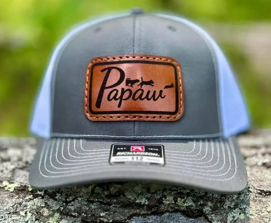 Papaw Rabbit Hunter Leather Patch Hat