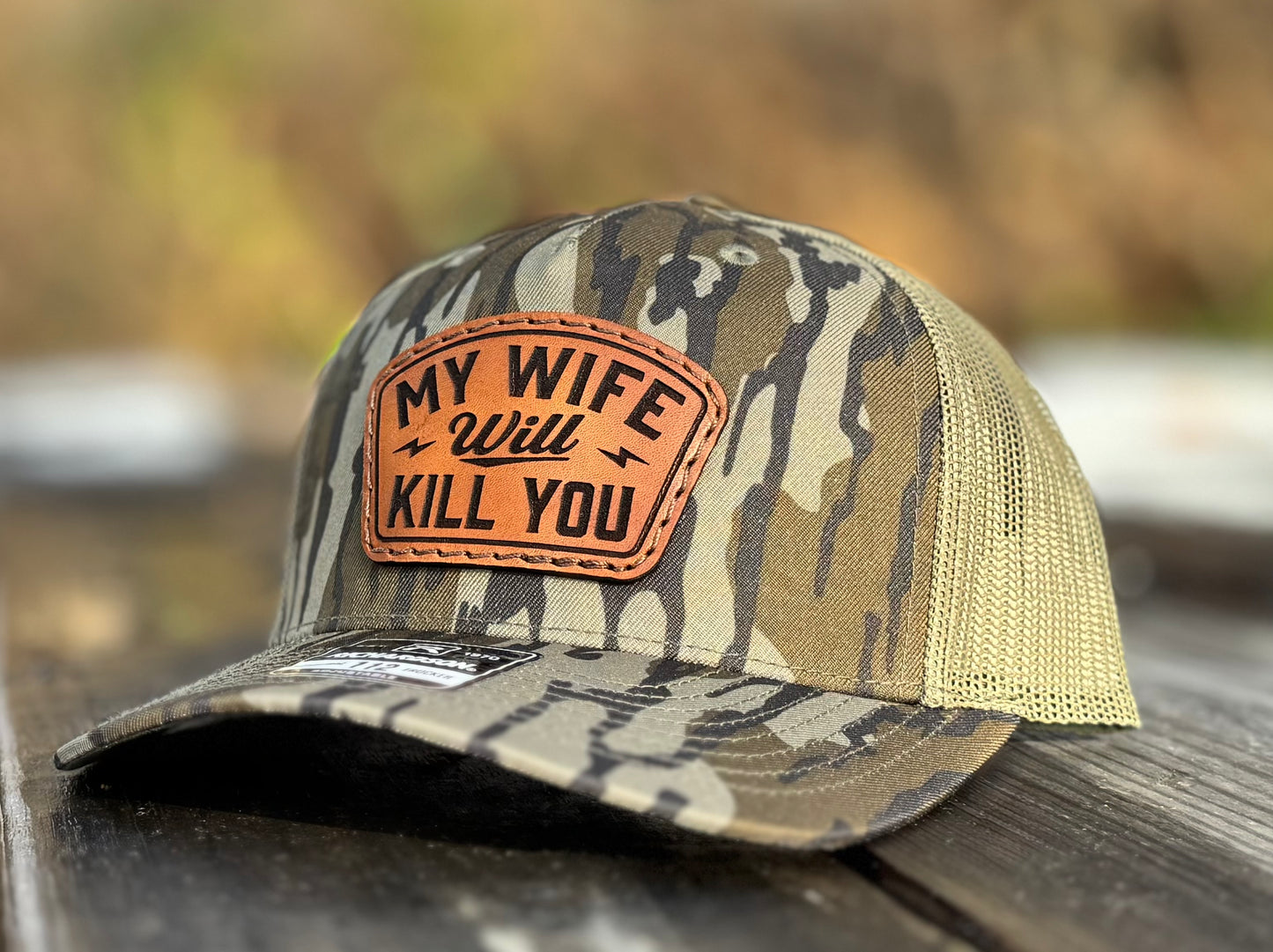 My Wife Leather Patch Hat