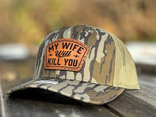 My Wife Leather Patch Hat