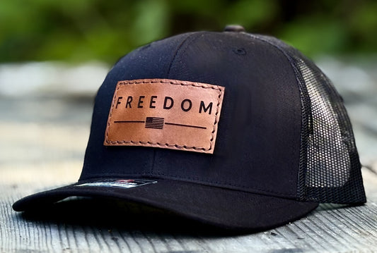 Freedom Leather Patch Hat