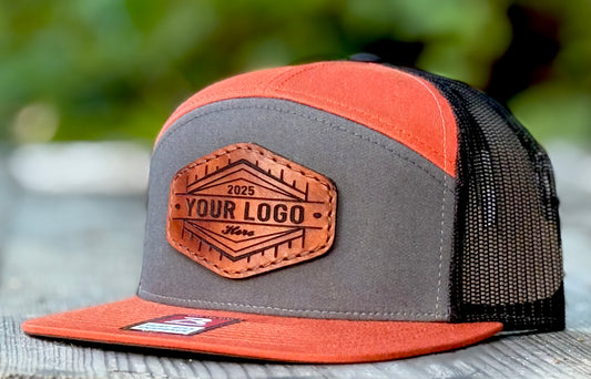 Custom Logo Richardson 168/168P-Lost Hat Co Sa7age 7 Panel Flat Bill